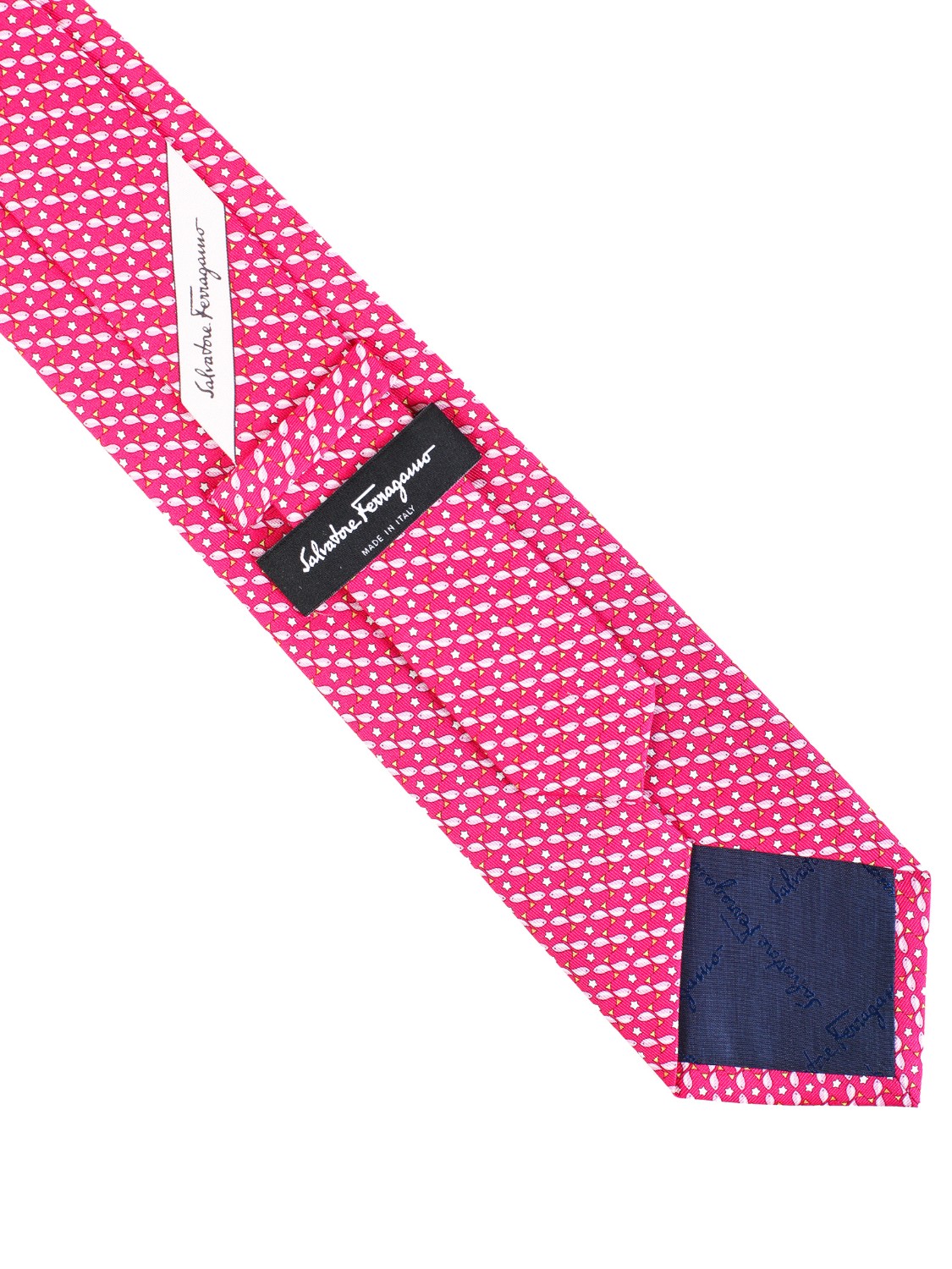shop SALVATORE FERRAGAMO  Cravatta: Salvatore Ferragamo cravatta in seta con stampa pesci.
Composizione: 100% seta.
Made in Italy.. 357847 GUIZZO-006 702291 number 7083363